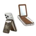Portacarte magnetico con specchio e funzione supporto Guess 4G - Marrone