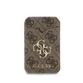 Portacarte magnetico con specchio e funzione supporto Guess 4G - Marrone