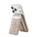 Portacarte magnetico con specchio e funzione supporto Guess 4G - Rosa