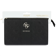 Borsa a mano Guess 4G Peony Stripe con logo in metallo - Nera