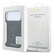 Custodia MagSafe per iPhone 18 Pro Guess 4G Ring Stand - Nera