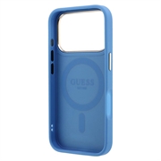 Custodia MagSafe per iPhone 18 Pro Guess 4G Ring Stand - Blu