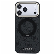 Custodia MagSafe per iPhone 18 Pro Max Guess 4G Ring Stand - Nera