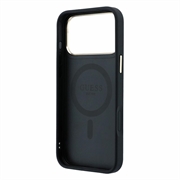 Custodia MagSafe per iPhone 18 Pro Max Guess 4G Ring Stand - Nera