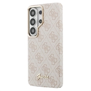 Custodia magnetica Samsung Galaxy S26 Ultra Guess 4G Script Metal Logo - Rosa