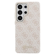 Custodia magnetica Samsung Galaxy S26 Ultra Guess 4G Script Metal Logo - Rosa