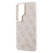 Custodia magnetica Samsung Galaxy S26 Ultra Guess 4G Script Metal Logo - Rosa