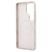 Custodia magnetica Samsung Galaxy S26 Ultra Guess 4G Script Metal Logo - Rosa
