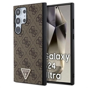 Samsung Galaxy S24 Ultra Guess 4G Triangle Logo Case (Open Box - Excellent) - Brown