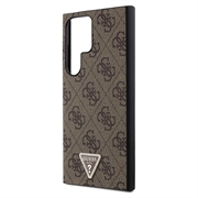 Samsung Galaxy S24 Ultra Guess 4G Triangle Logo Case (Open Box - Excellent) - Brown