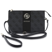 Borsa porta cellulare Guess 4G con logo 4G rotondo e strisce con loghi classici