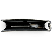 Borsa porta cellulare Guess 4G con logo 4G rotondo e strisce con loghi classici - Nero