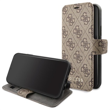 Custodia Guess Charms Collection 4G Book per iPhone 11 - Marrone