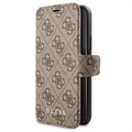 Custodia Guess Charms Collection 4G Book per iPhone 11 - Marrone