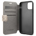 Custodia Guess Charms Collection 4G Book per iPhone 11 - Marrone
