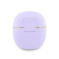 Auricolari wireless TWS Guess Gold Line Glossy Classic Logo - Viola