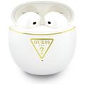Auricolari wireless Guess Gold Line Triangle con custodia di ricarica - Bianco