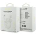 Auricolari wireless Guess Gold Line Triangle con custodia di ricarica - Bianco