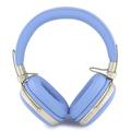 Cuffie wireless ENC Guess Grained Triangle Gold Metal Logo - Blu