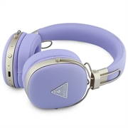 Cuffie wireless ENC Guess Grained Triangle Gold Metal Logo - Viola