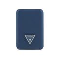 Guess Grained Triangle Logo Powerbank Compatibile MagSafe 5000mAh - Blu