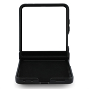 Custodia Samsung Galaxy Z Flip8 Guess Magnetic Ring Stand Grained Classic Logo - Compatibile con MagSafe - Beige