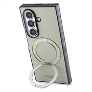 Custodia Samsung Galaxy Z Fold8 Ultra Guess Magnetic Ring Stand Grained Classic Logo - Compatibile con MagSafe - Beige