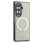 Custodia Samsung Galaxy Z Fold8 Ultra Guess Magnetic Ring Stand Grained Classic Logo - Compatibile con MagSafe - Beige