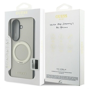 Custodia Samsung Galaxy Z Fold8 Ultra Guess Magnetic Ring Stand Grained Classic Logo - Compatibile con MagSafe - Beige