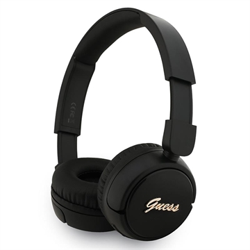Guess Metal Logo Script Cuffie Bluetooth 5.3 On-Ear - Nero