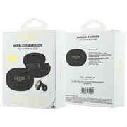Auricolari wireless OWS con logo classico e finitura metallizzata di Guess