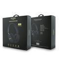 Cuffie wireless con ENC Guess Metallic Finish Gold Script Logo - Blu navy