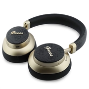 Auricolari wireless Guess PU 4G Gold Script Metal Logo ENC - Nero