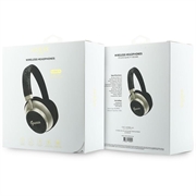 Auricolari wireless Guess PU 4G Gold Script Metal Logo ENC - Nero