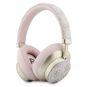 Auricolari wireless Guess PU 4G Gold Script Metal Logo ENC - Rosa