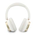 Cuffie wireless ENC Guess Rectangle Metal Script Logo - Bianco