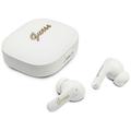 Auricolari true wireless Guess Script Metal Logo e traduzione in tempo reale - Bianco