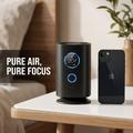 Purificatore d\'aria da tavolo H1 con ioni negativi e filtro HEPA - Nero