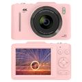 Fotocamera digitale H16 con zoom 16x e scheda di memoria da 32GB - Rosa