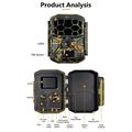 Fotocamera da caccia H1W 8K con pannello solare - WiFi/Bluetooth - Mimetica