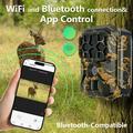 Fotocamera da caccia H1W 8K con pannello solare - WiFi/Bluetooth - Mimetica