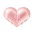 Altoparlante Bluetooth H5 trasformabile a forma di cuore, 5W - Rosa