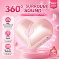 Altoparlante Bluetooth H5 trasformabile a forma di cuore, 5W - Rosa