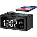 H7 Sveglia multifunzione / Altoparlante Bluetooth con ricarica USB/Wireless - Nero
