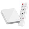 H96 Max H313 4K Ultra HD Android TV Box con telecomando vocale - Bianco