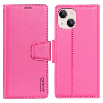 Custodia a Portafoglio Hanman Mill per iPhone 14 Plus - Rosa Neon