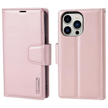 Custodia a Portafoglio Hanman Miro2 per iPhone 14 Pro - Rosa Oro