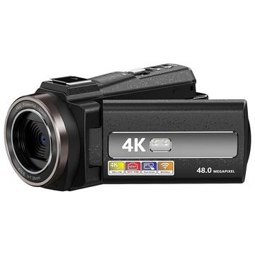 Videocamera digitale 4K HDV-254KM con zoom 16X, WiFi - Nero