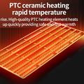 HQ29-290B Riscaldatore da tavolo in ceramica PTC da 1500W con funzione di oscillazione - Nero