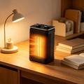 HQ29-290B Riscaldatore da tavolo in ceramica PTC da 1500W con funzione di oscillazione - Nero